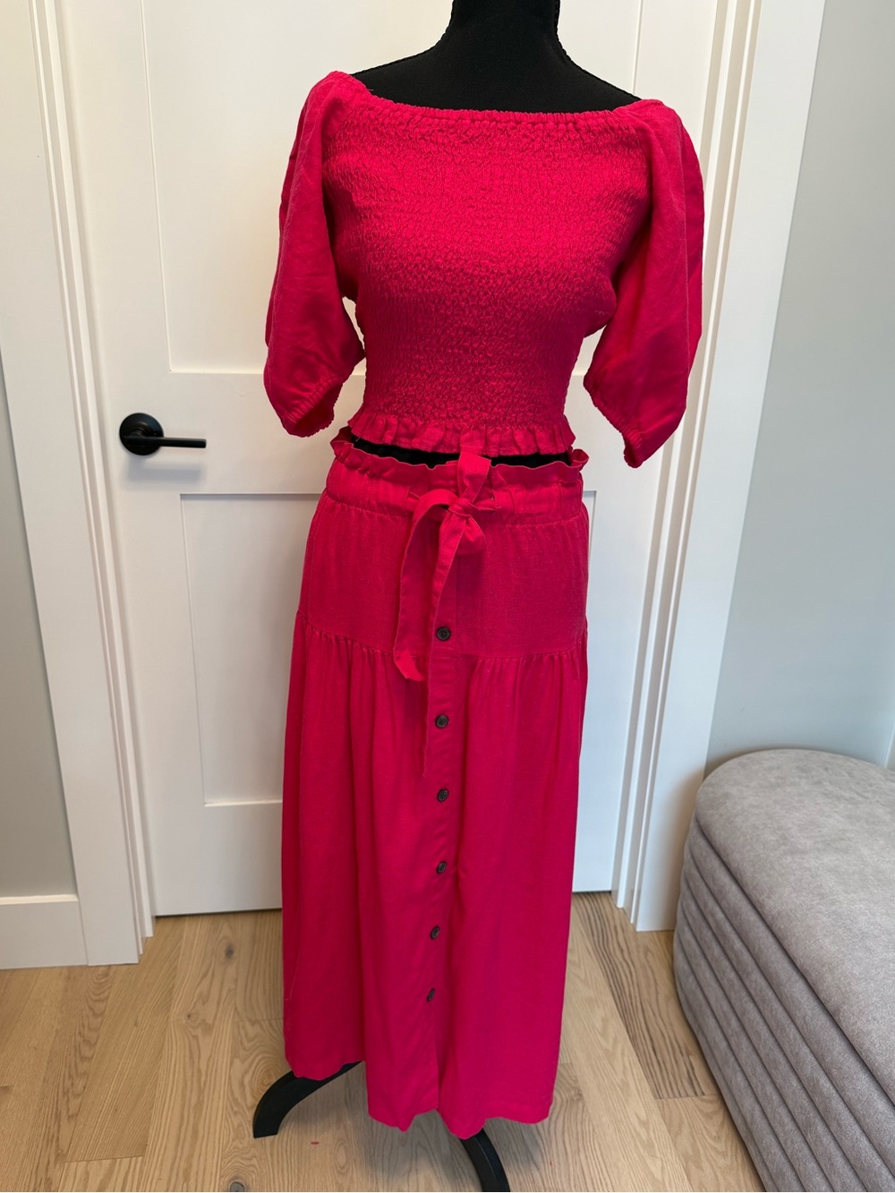 Universal Thread Hot Pink Smocked Top